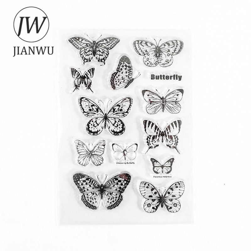 JIANWU Minimalist Black White  - Rubber Stamp Blank avis et prix
