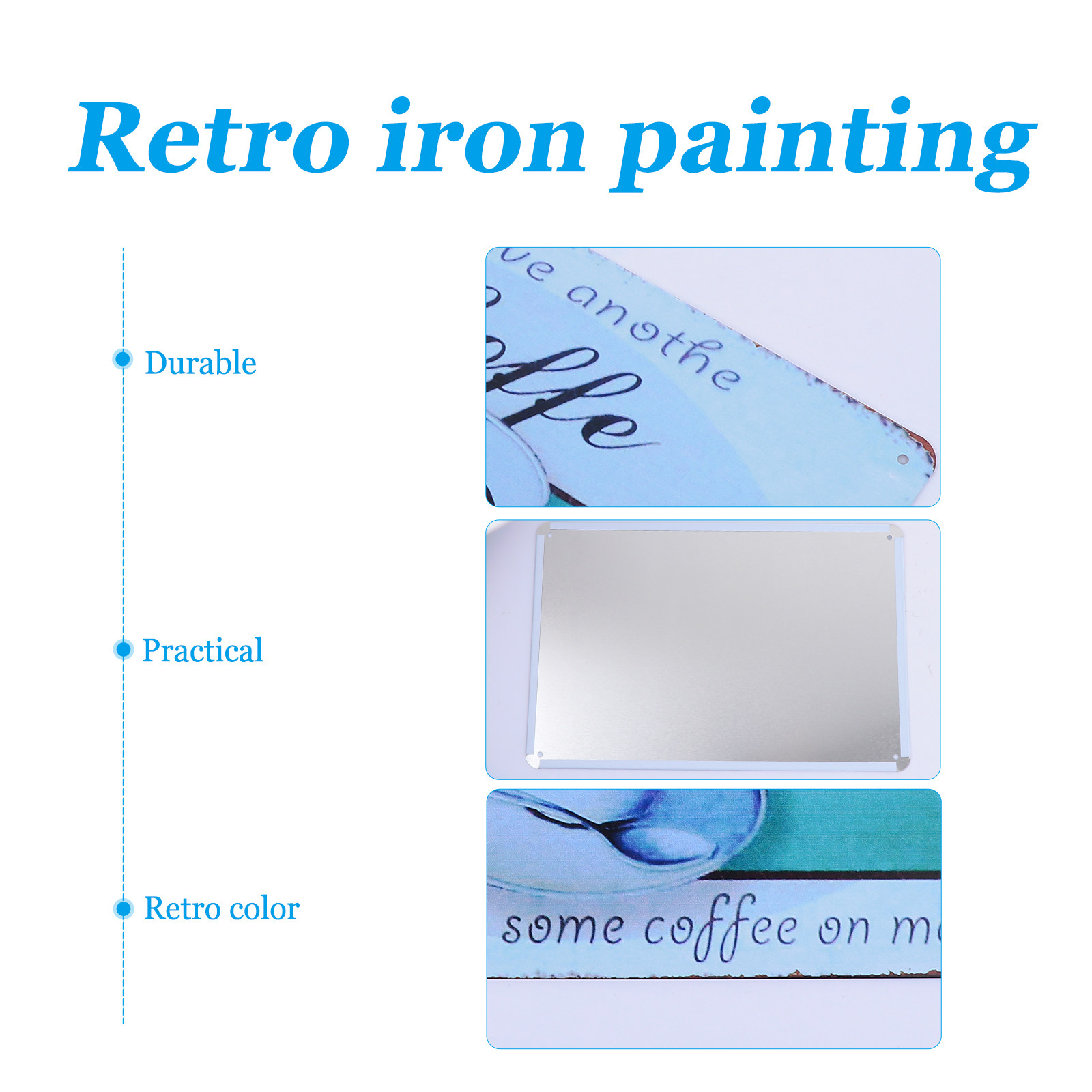 Retro Art Poster Iron Sheet Cr - Art Craft Cafe avis et prix