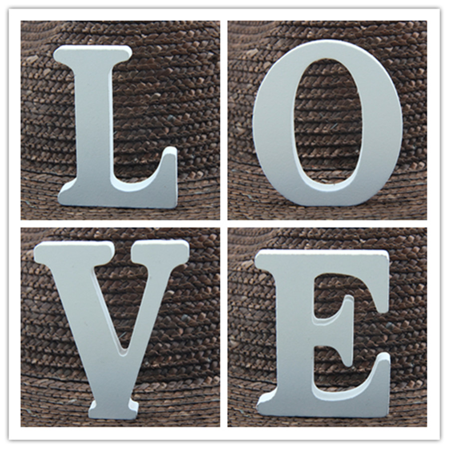 1pc 8CM White Wooden Letter En - Art Craft Letter A avis et prix
