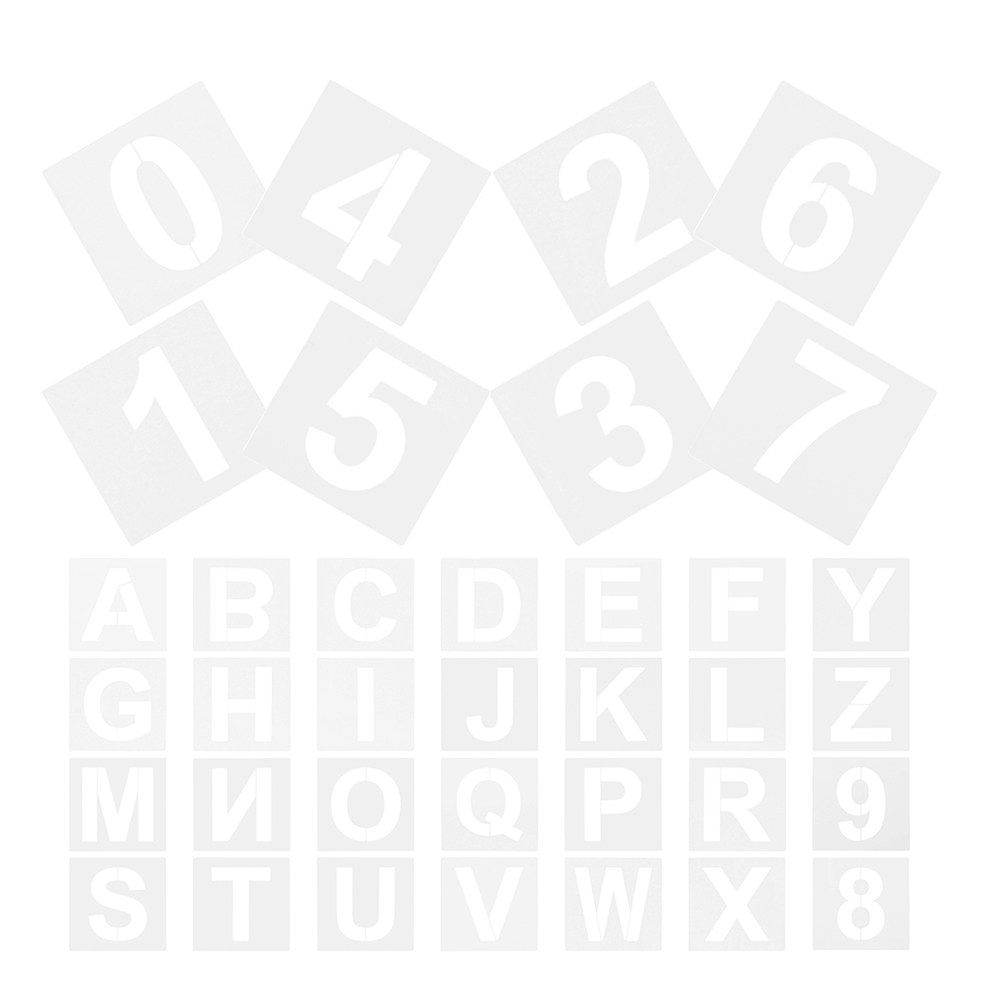 72Pcs Plastic Alphabet Number  - Art Craft Letter A avis et prix