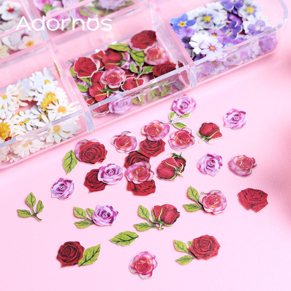 6 Grids Flowers Wood Pulp Chip - Art Craft Leaves avis et prix