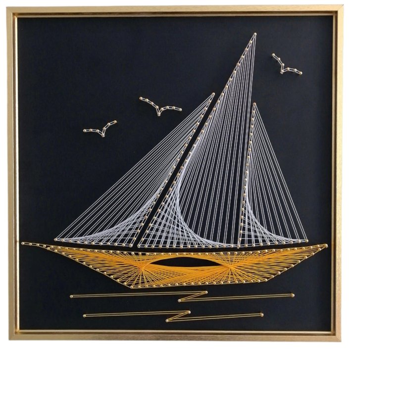 Nail String Art, Sailing Theme - Art Craft Decoration Ideas avis et prix