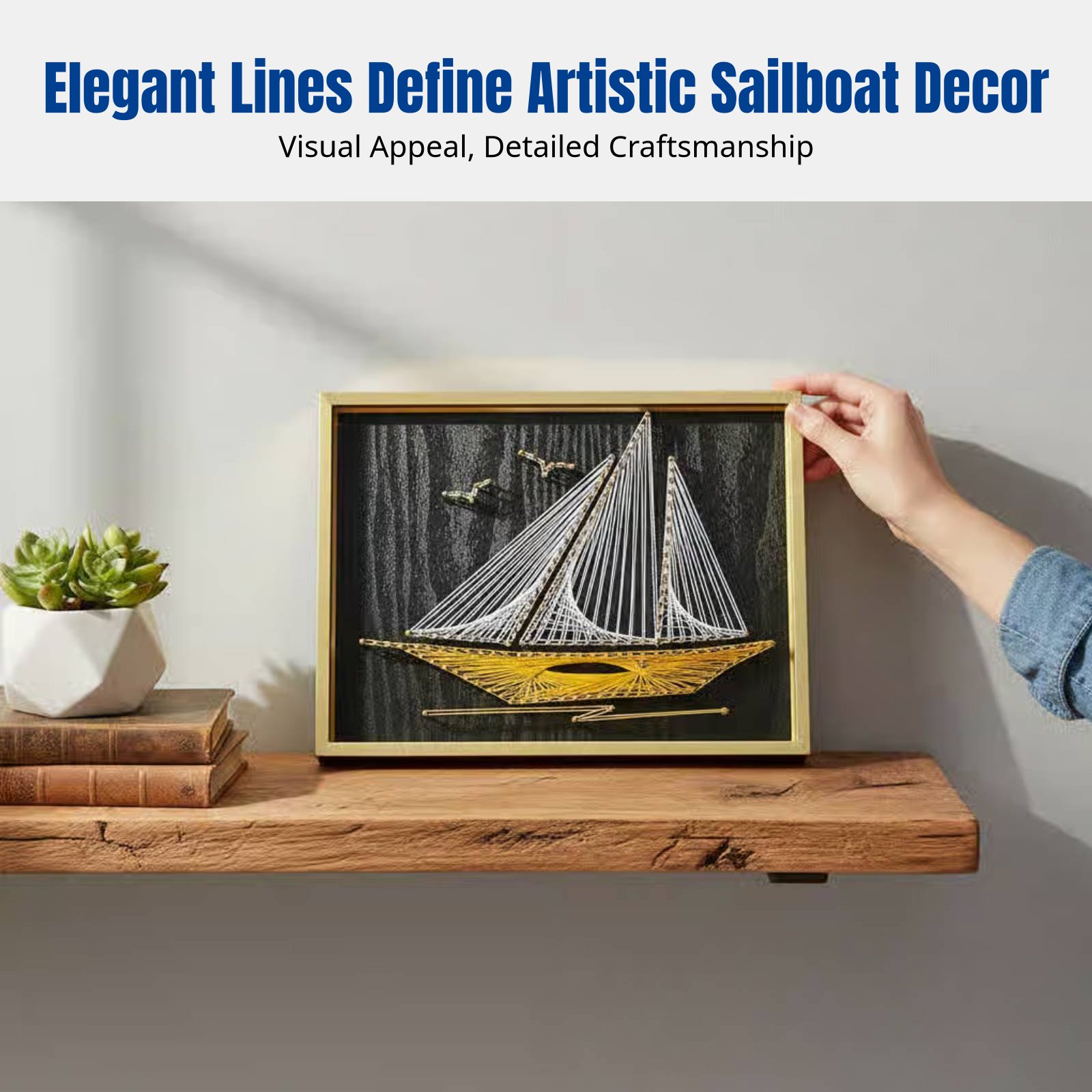 Nail String Art, Sailing Theme - Art Craft Decoration Ideas avis et prix
