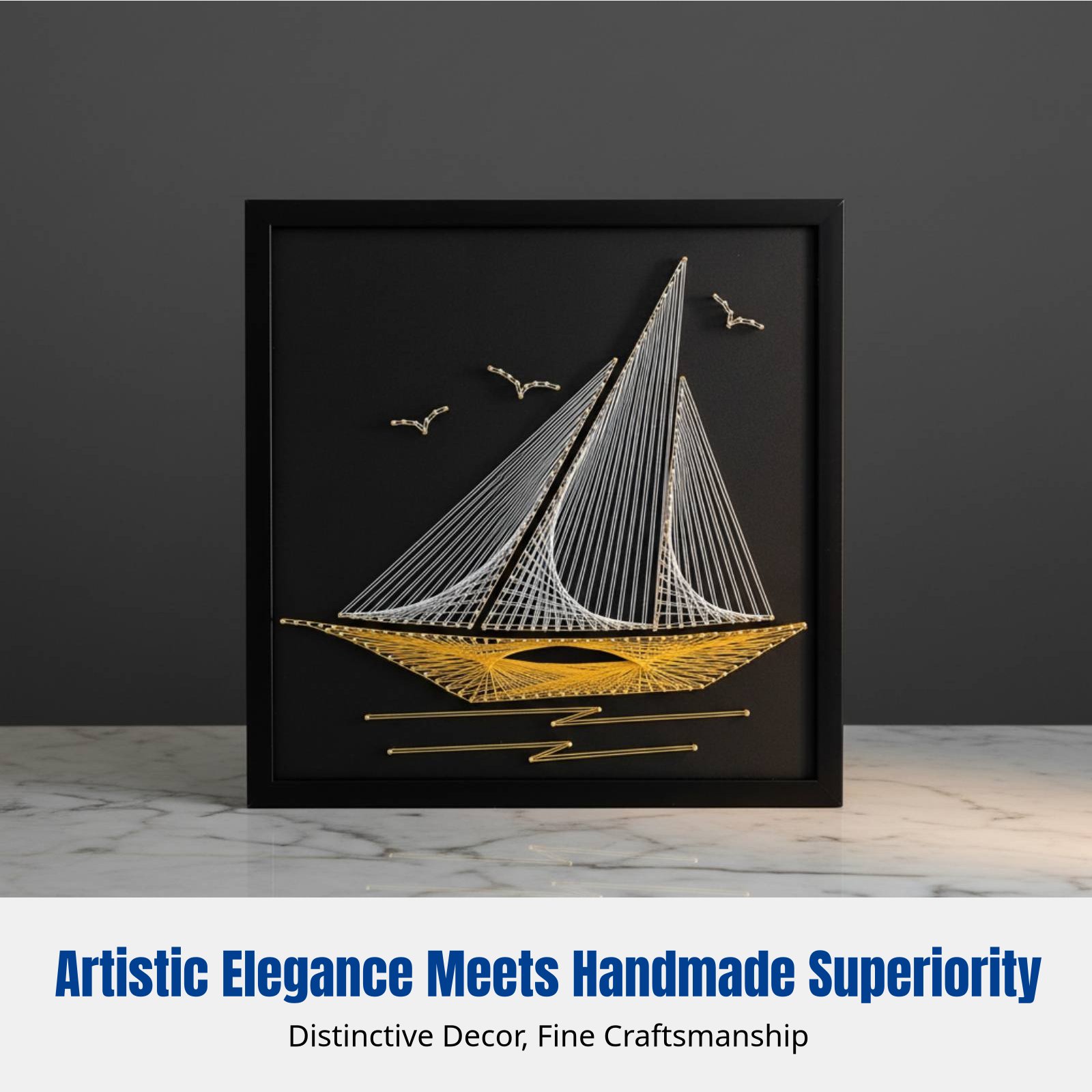 Nail String Art, Sailing Theme - Art Craft Decoration Ideas avis et prix