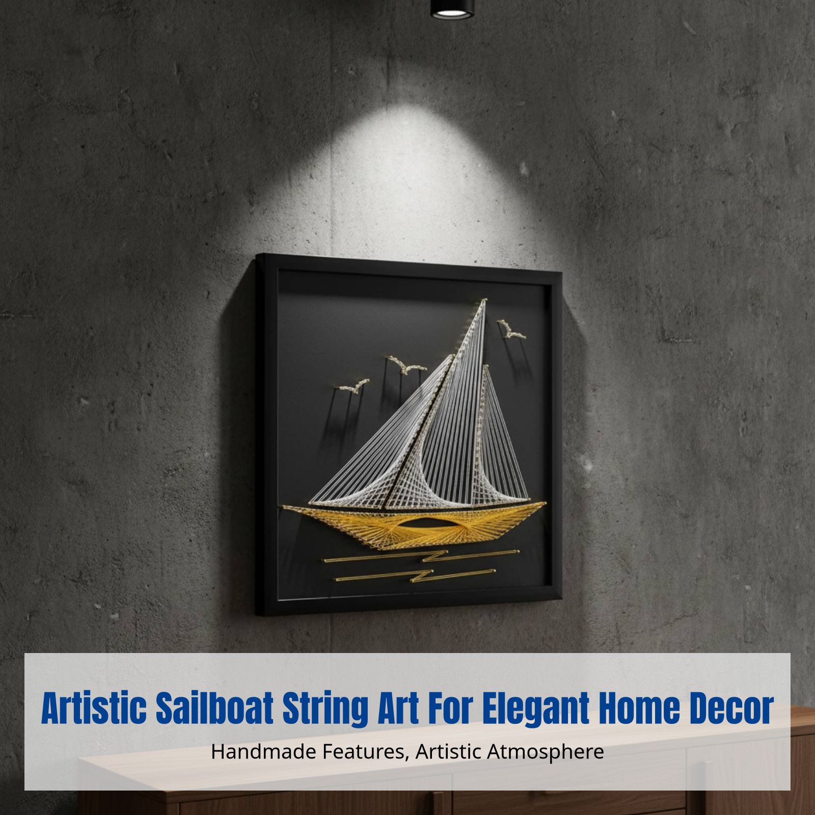 Nail String Art, Sailing Theme - Art Craft Decoration Ideas avis et prix