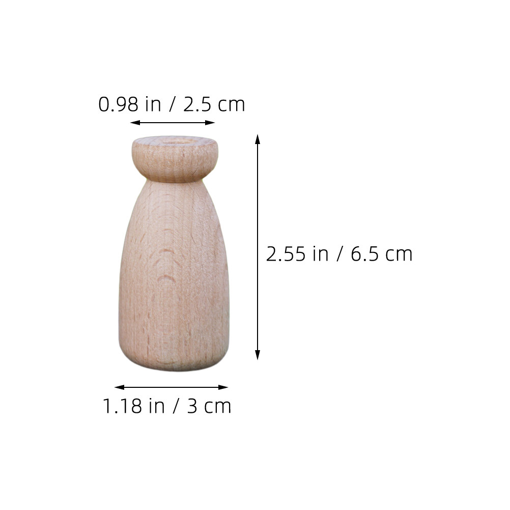 1Set Blank Wood Peg Unfinished - Art Craft Idea avis et prix