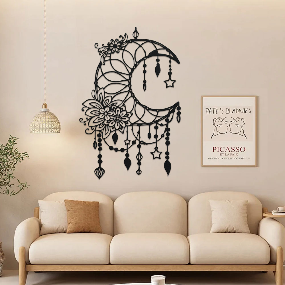 Elegant Gothic Moon & Flower W - Art Craft Cafe avis et prix