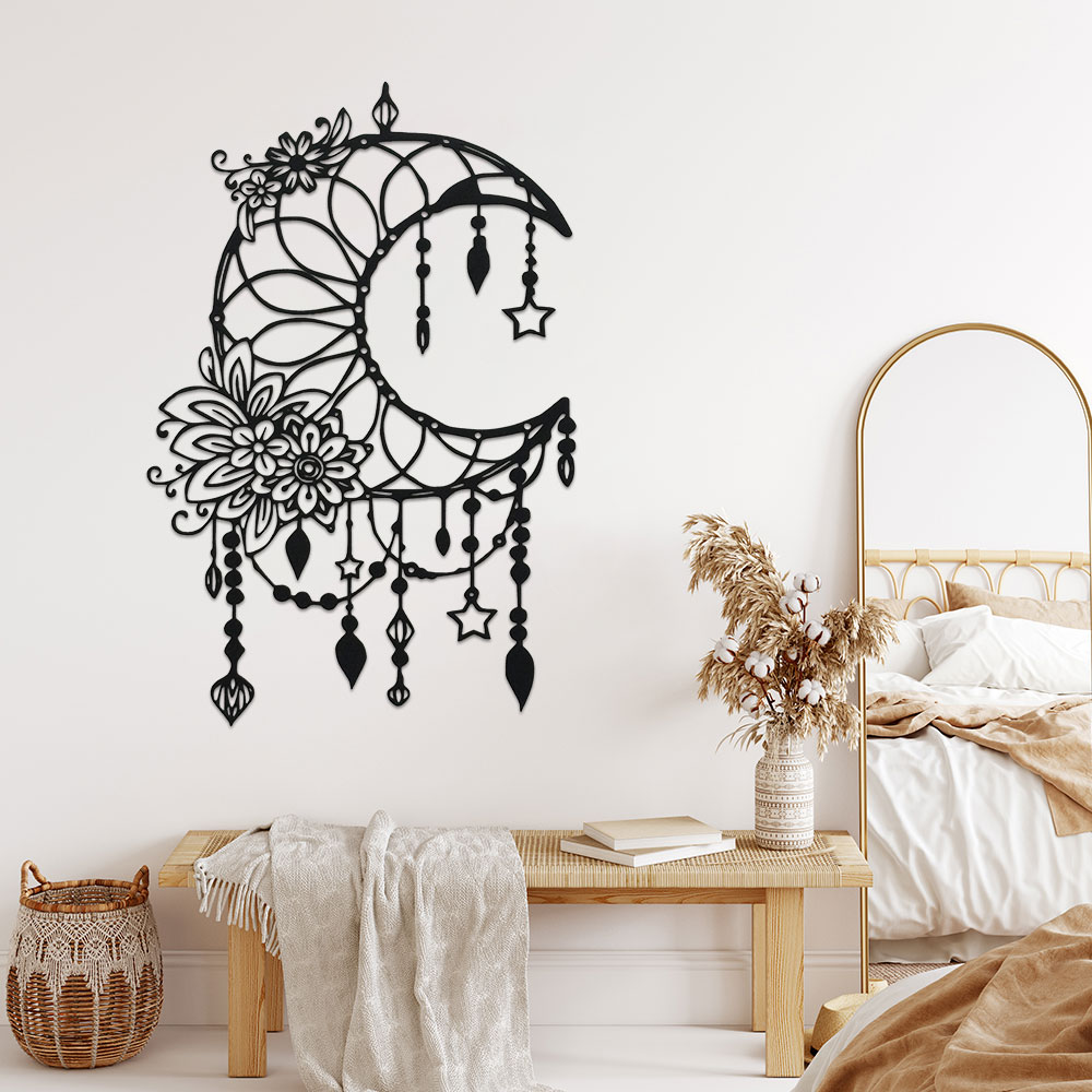 Elegant Gothic Moon & Flower W - Art Craft Cafe avis et prix