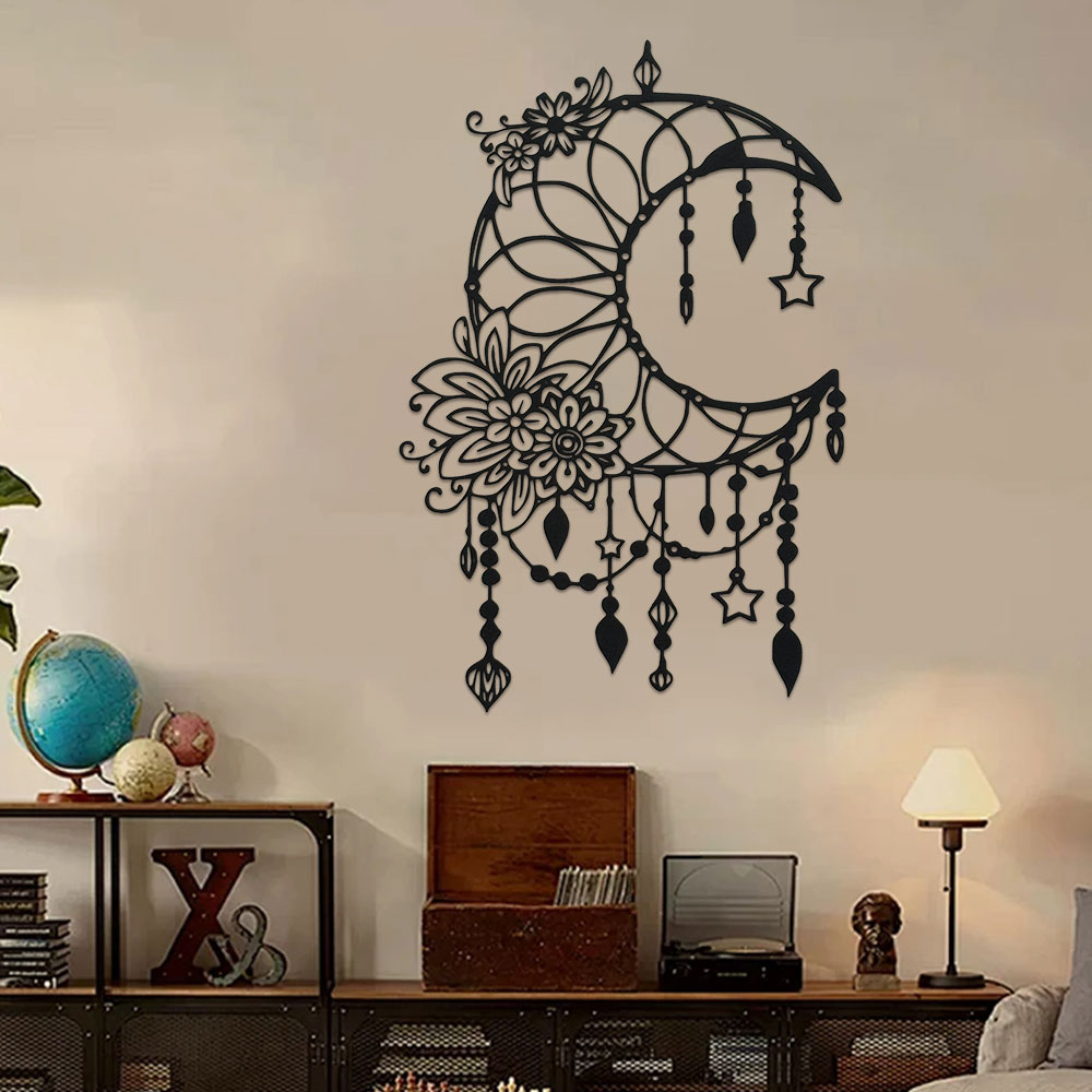 Elegant Gothic Moon & Flower W - Art Craft Cafe avis et prix