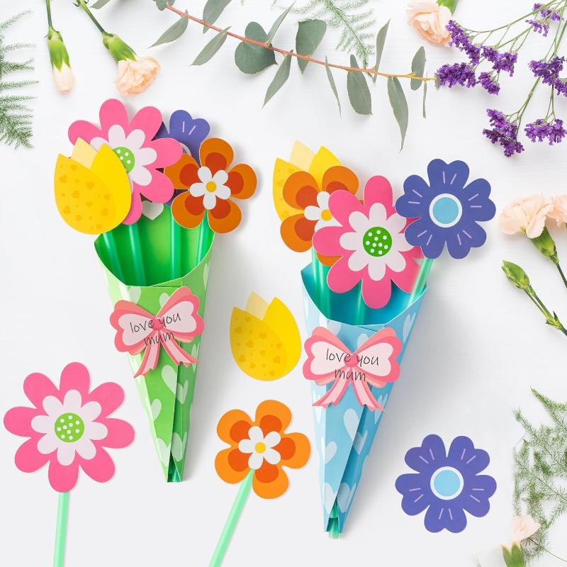 12Pcs Flower Bouquet Craft Kit - Art And Craft For Mother'S Day avis et prix