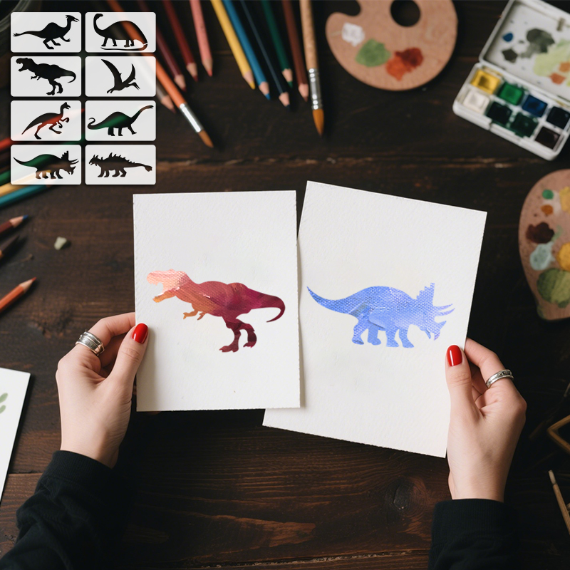 YOMDID 8pcs Dinosaur Drawing T - Art Craft Dinosaur avis et prix