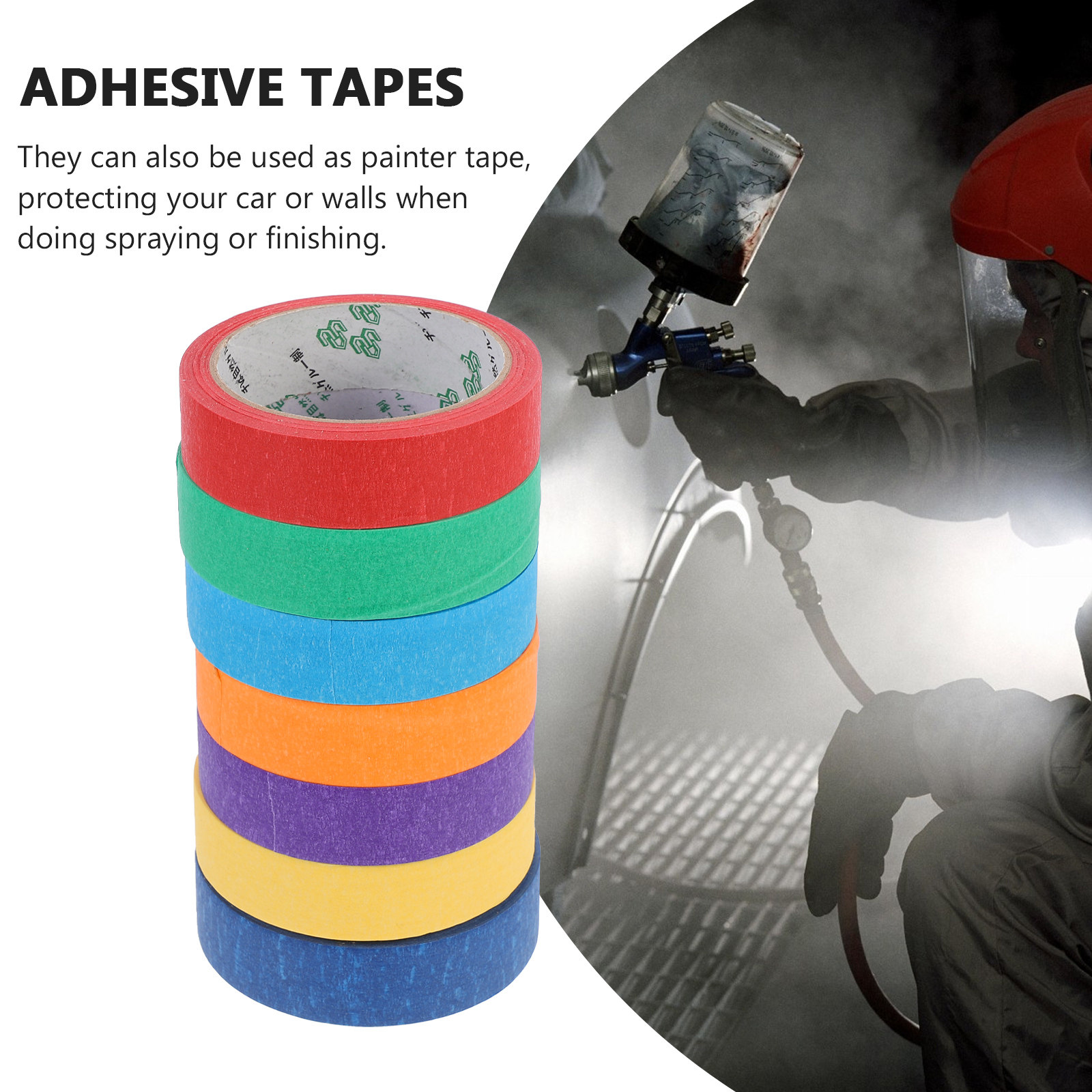 7 Rolls Colored Masking Tape P - Wallpaper Art And Craft avis et prix