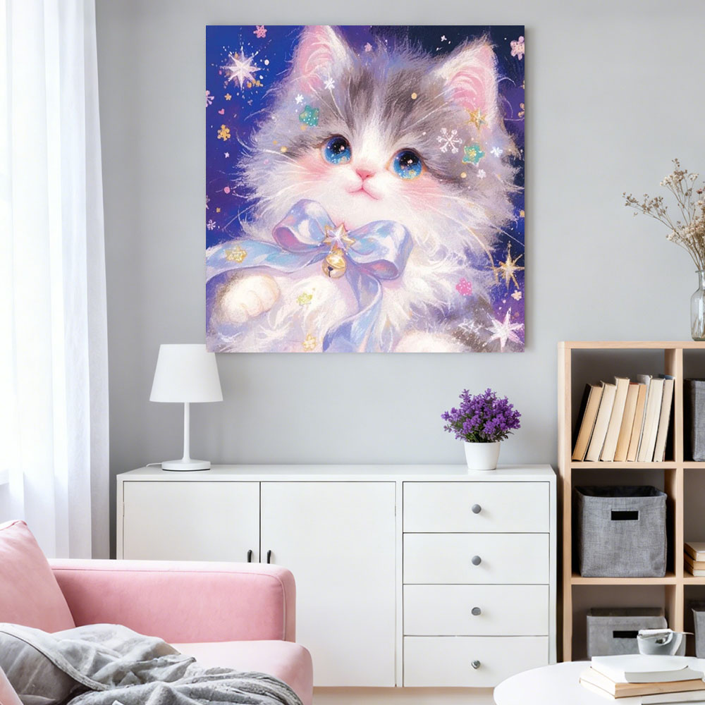 AB Diamond Painting Cute Cat F - Wallpaper Art And Craft avis et prix