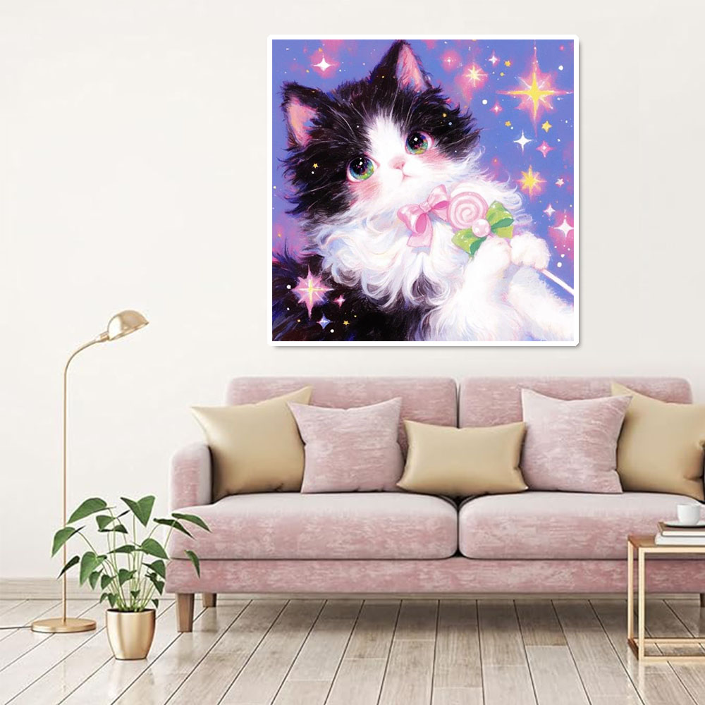 AB Diamond Painting Cute Cat F - Wallpaper Art And Craft avis et prix
