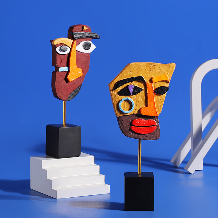 Abstract Face Colorful Twisted - Art Craft Cafe avis et prix