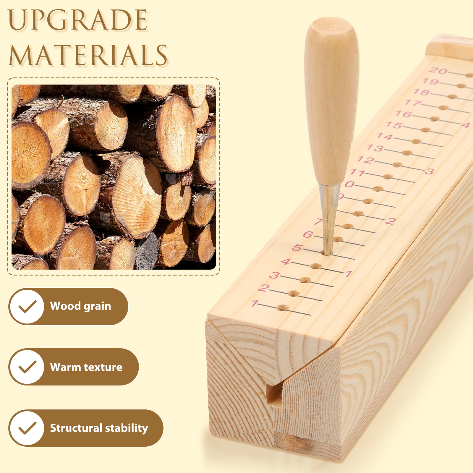 Wood Bookbinding Punching Crad - Bookbinding Supply Kit avis et prix