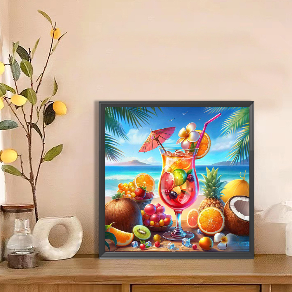 Summer Beach Full DIY 5D Round - Art Craft Decoration Ideas avis et prix