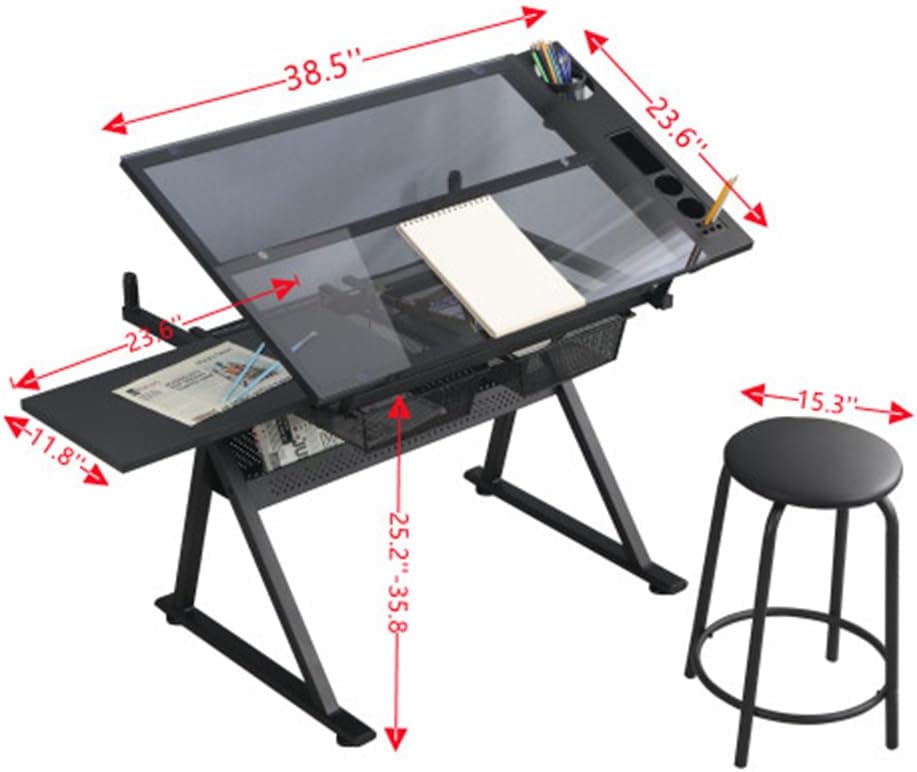 Table w/Stool, Height Adjustab - Art & Craft Toys For Kids avis et prix