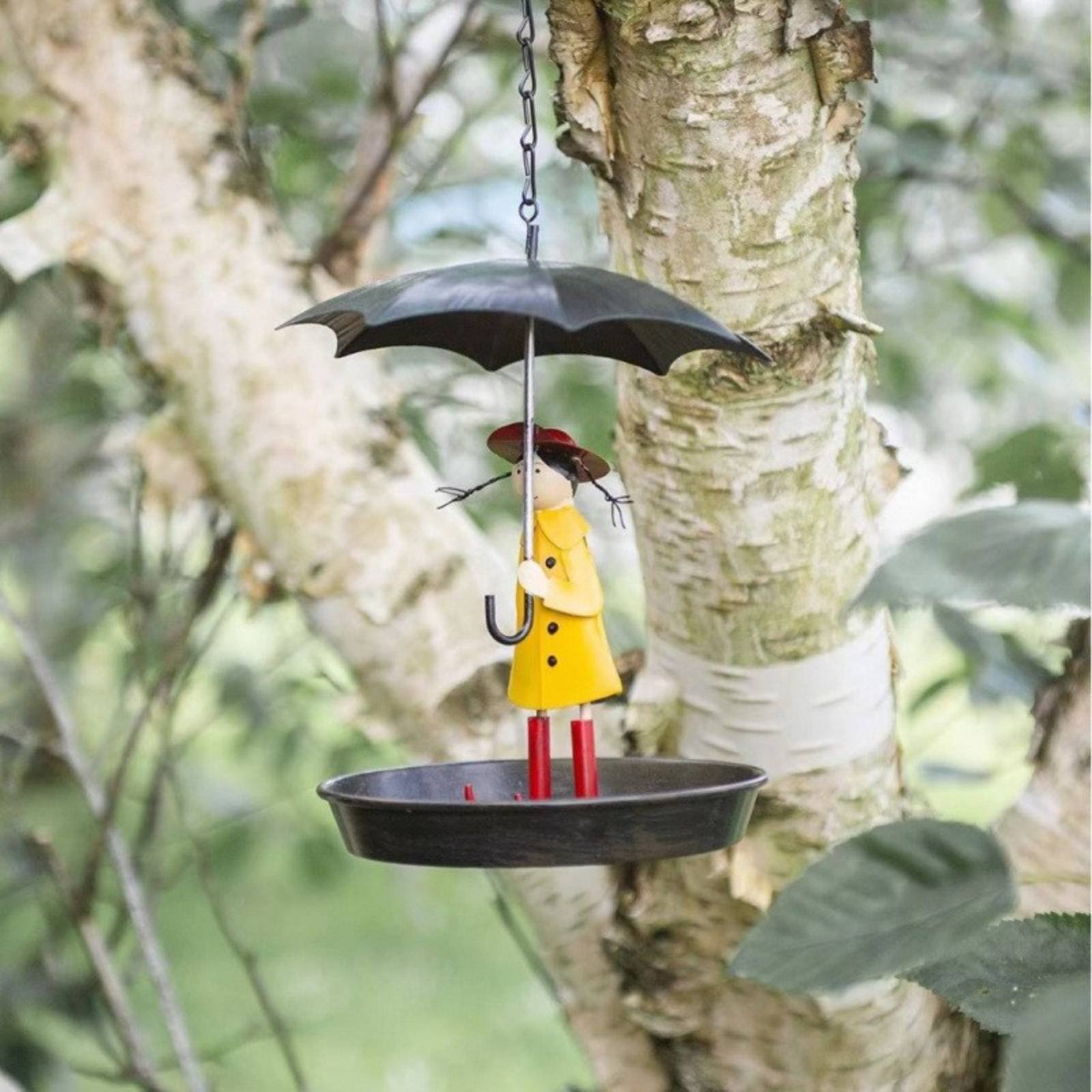 Girl with Umbrella Bird Feeder - Art Craft Decoration avis et prix
