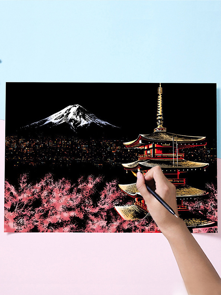 Night Scene Rainbow Scratch Pa - Art Craft Rainbow avis et prix