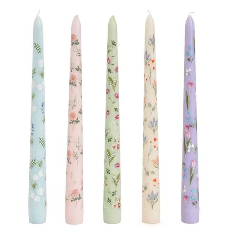 Pretty Floral Taper Candlestic - Art Craft Decoration avis et prix