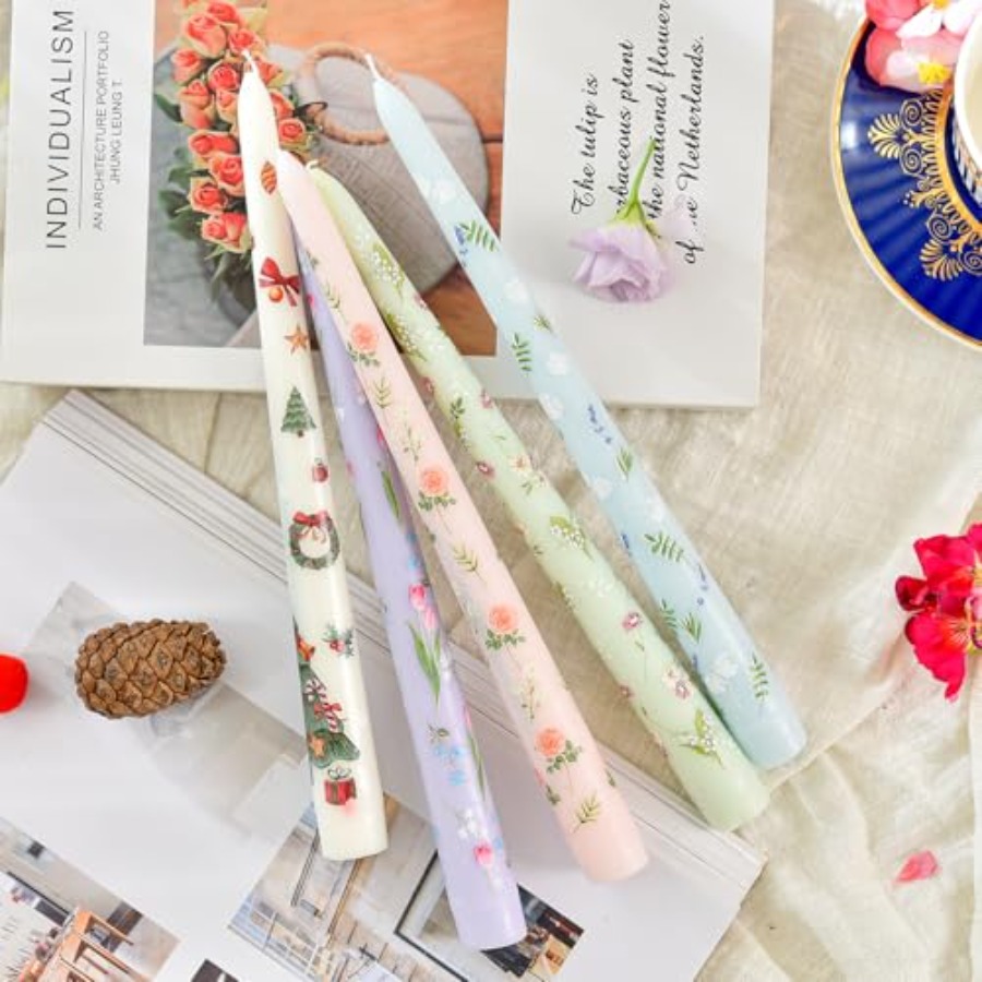 Pretty Floral Taper Candlestic - Art Craft Decoration avis et prix
