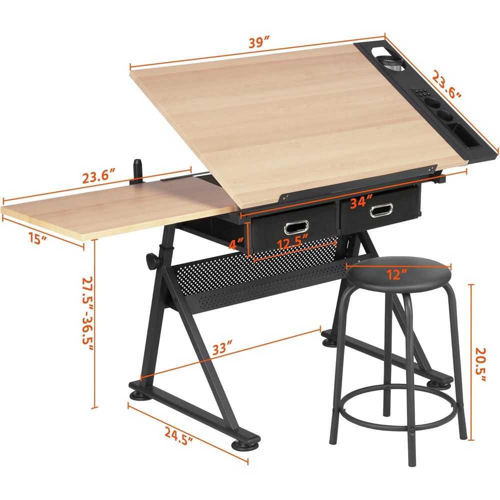 Height Adjustable Drating Tabl - Art & Craft Toys For Kids avis et prix