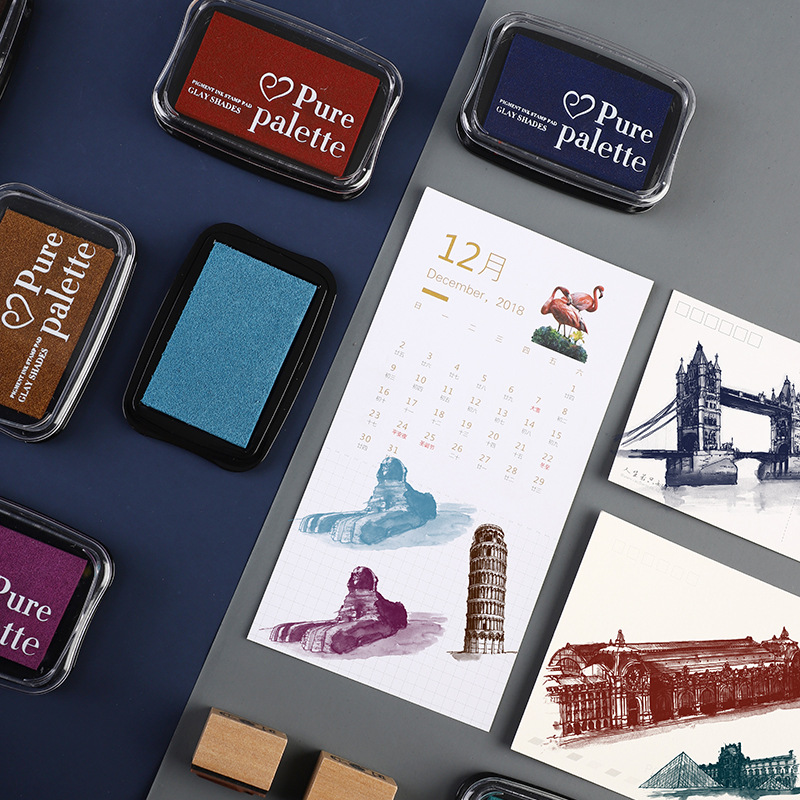 12 Colors Large Size Vintage I - Rubber Stamp Blank avis et prix