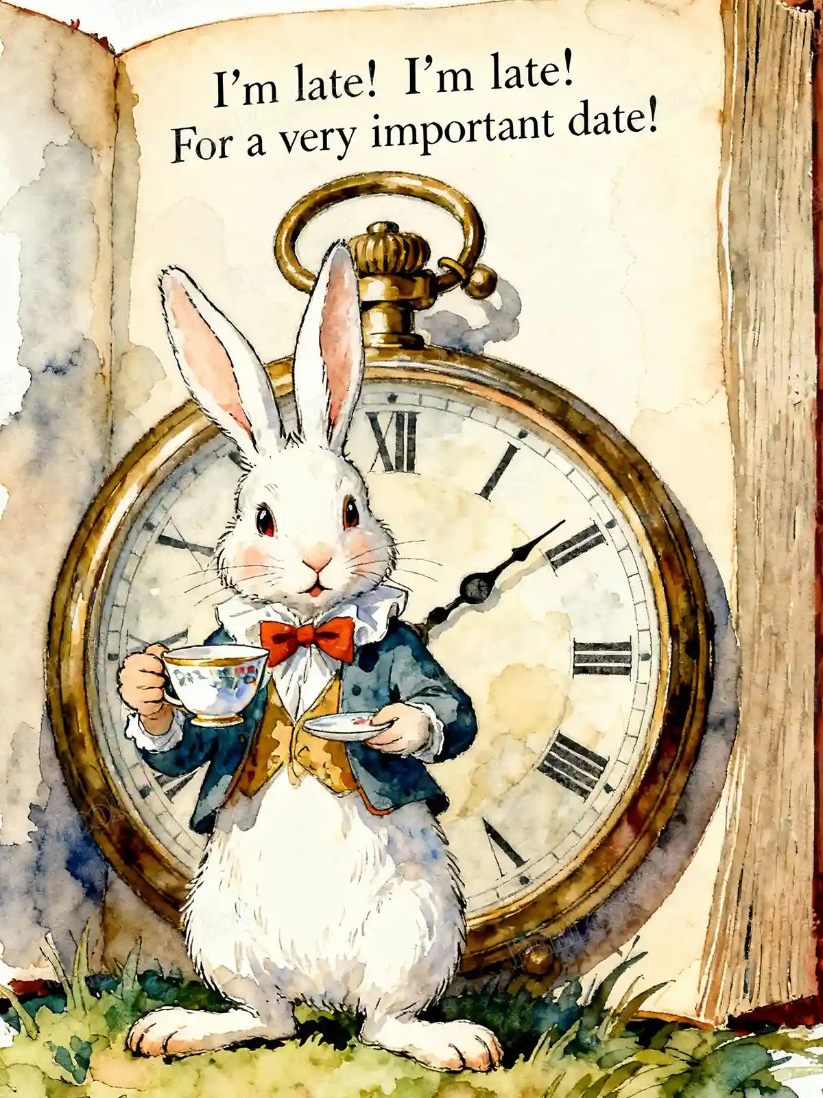 White Rabbit Wonderland Pocket - Wallpaper Art And Craft avis et prix