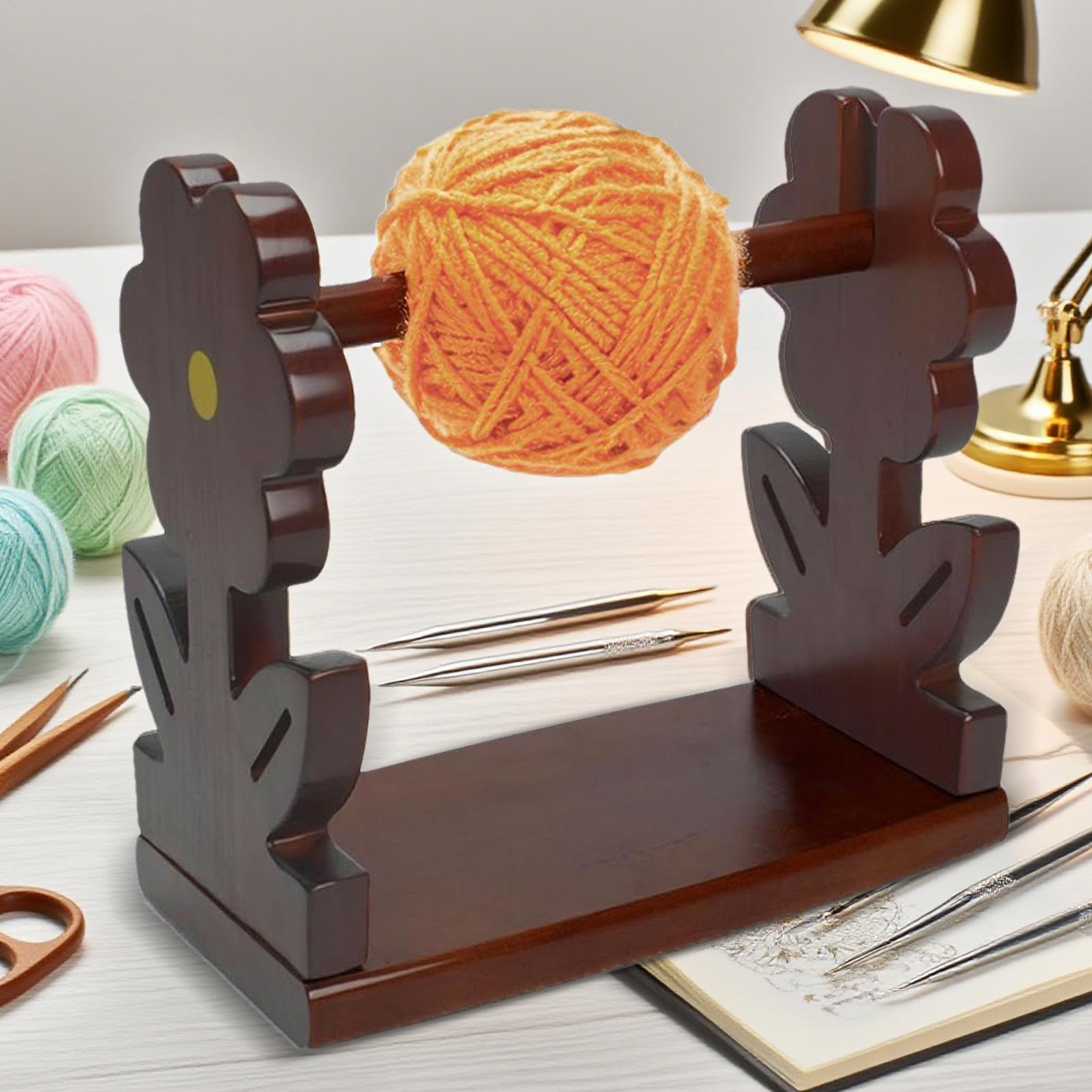 Crochet Yarn Holder Wooden Yar - Art Craft Yarn avis et prix