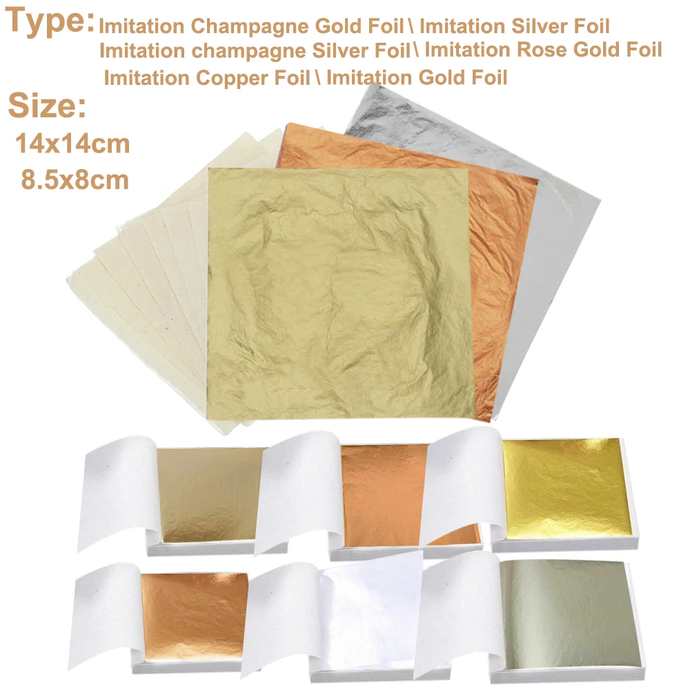 100Pc Colored Golds Leaf Sheet - Art Craft Leaves avis et prix